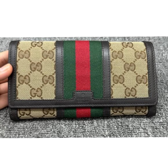 Gucci Leather Wallet 275-081225 - Picture 1 of 7